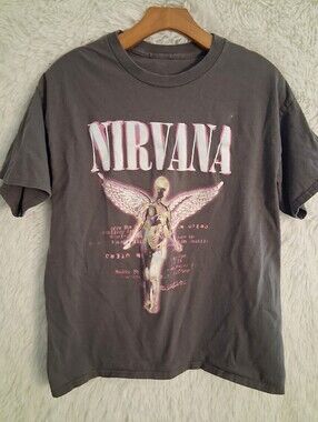 Nirvana T Shirt Graphic Tee Large